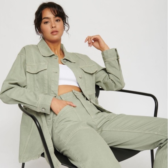 Belted Denim Shaket | DYNAMITE - Picture 12 of 14